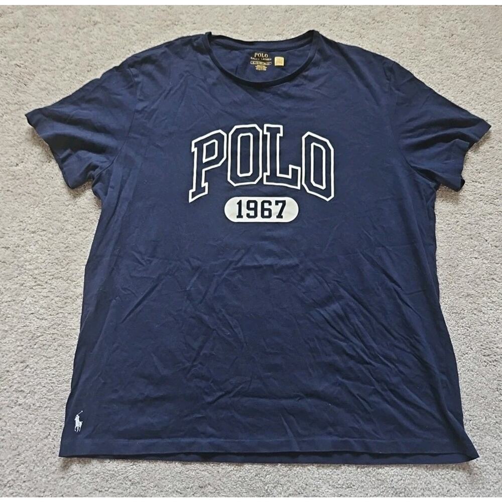 Polo Ralph Lauren Polo 1967 Tshirt Men’s XL Large Logo Blue Casual Athletic wear